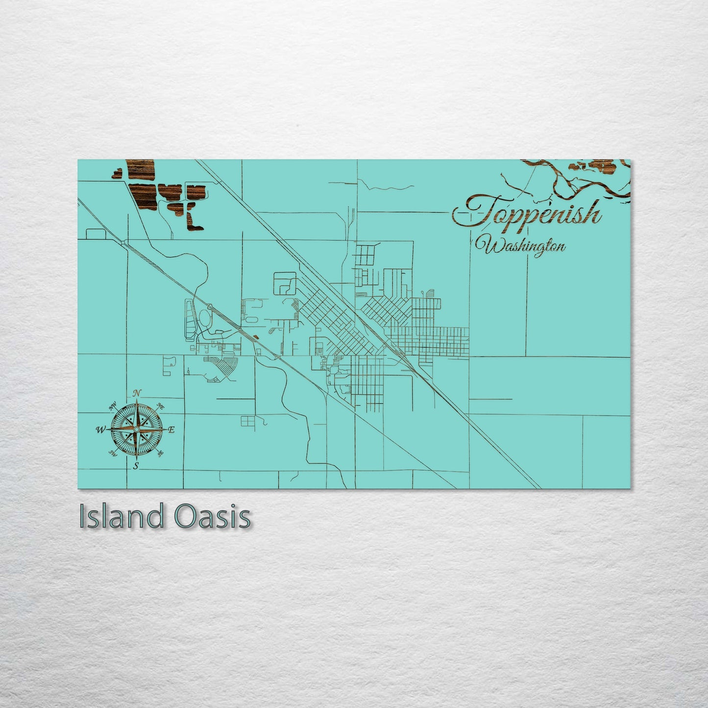 Toppenish, Washington Street Map
