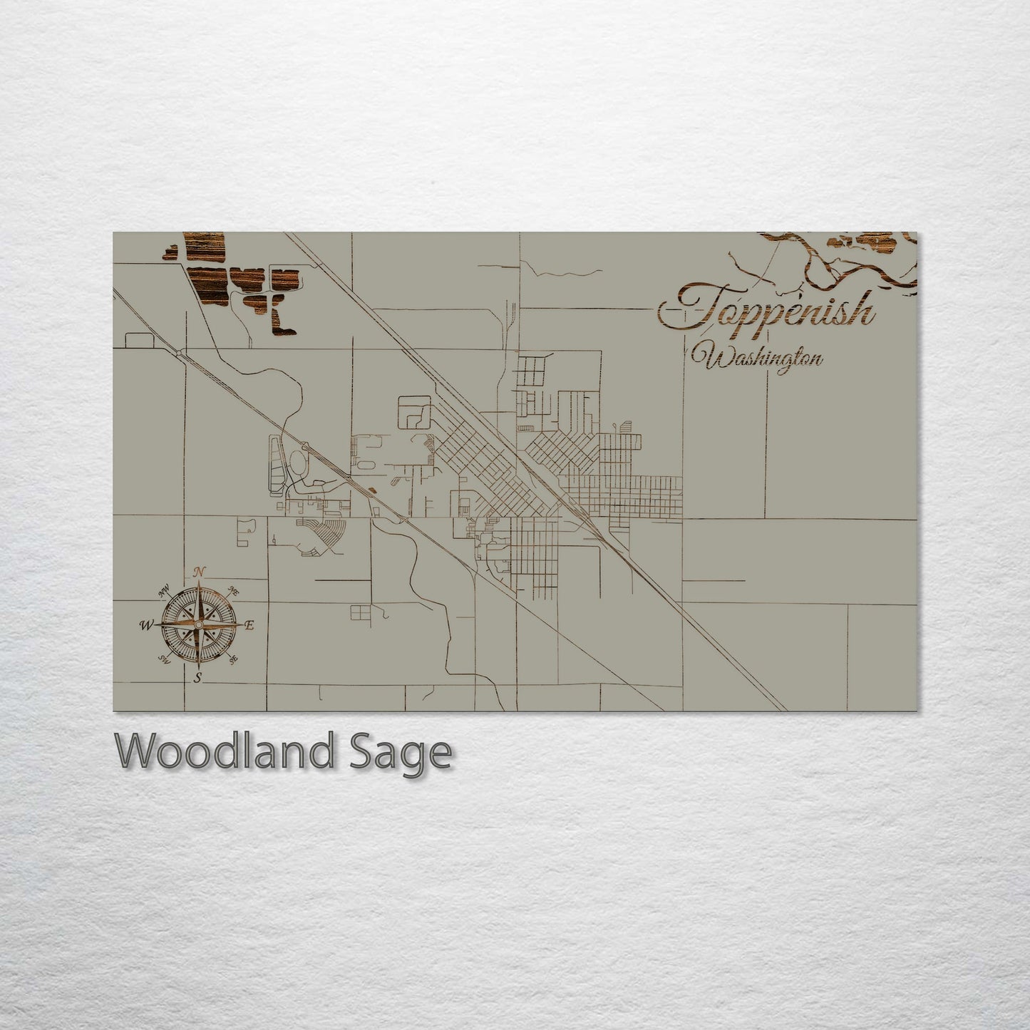 Toppenish, Washington Street Map