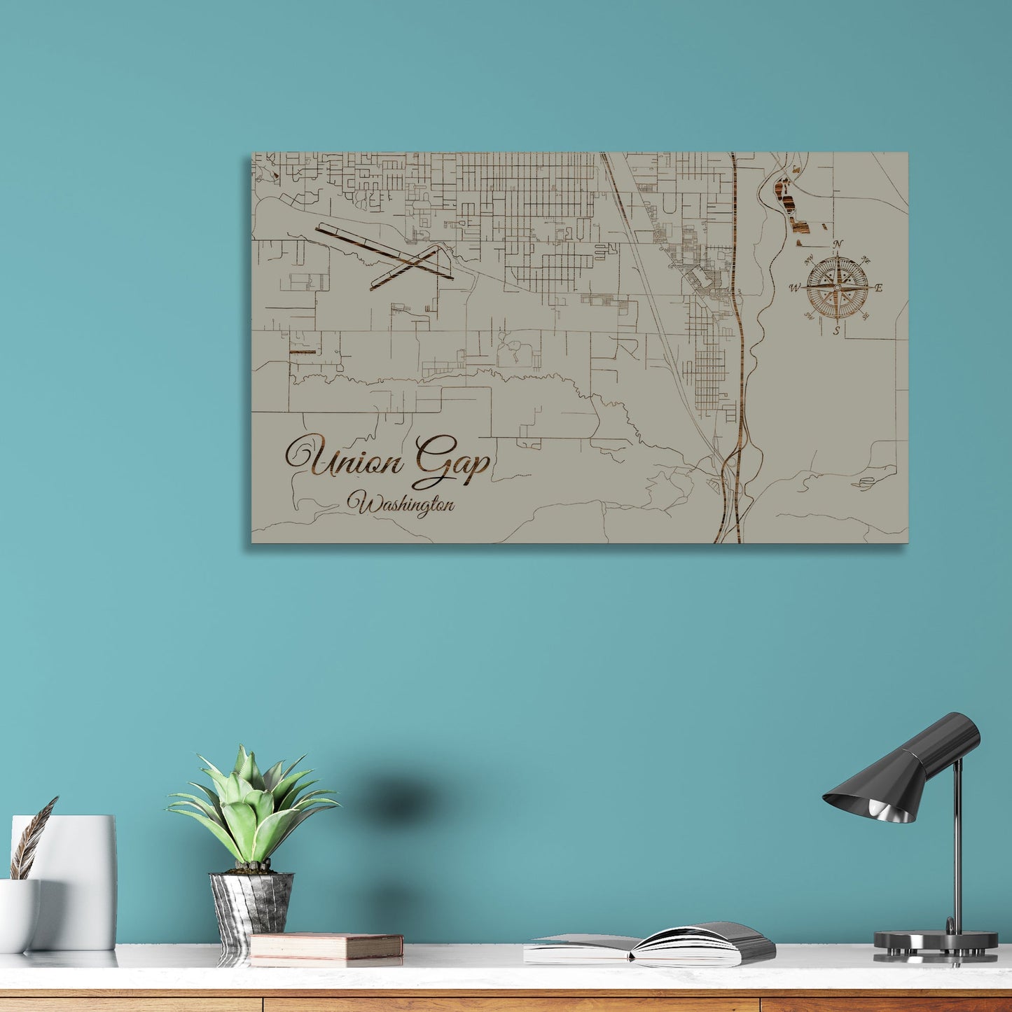 Union Gap, Washington Street Map