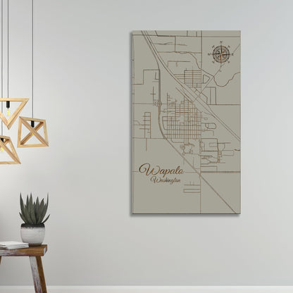 Wapato, Washington Street Map