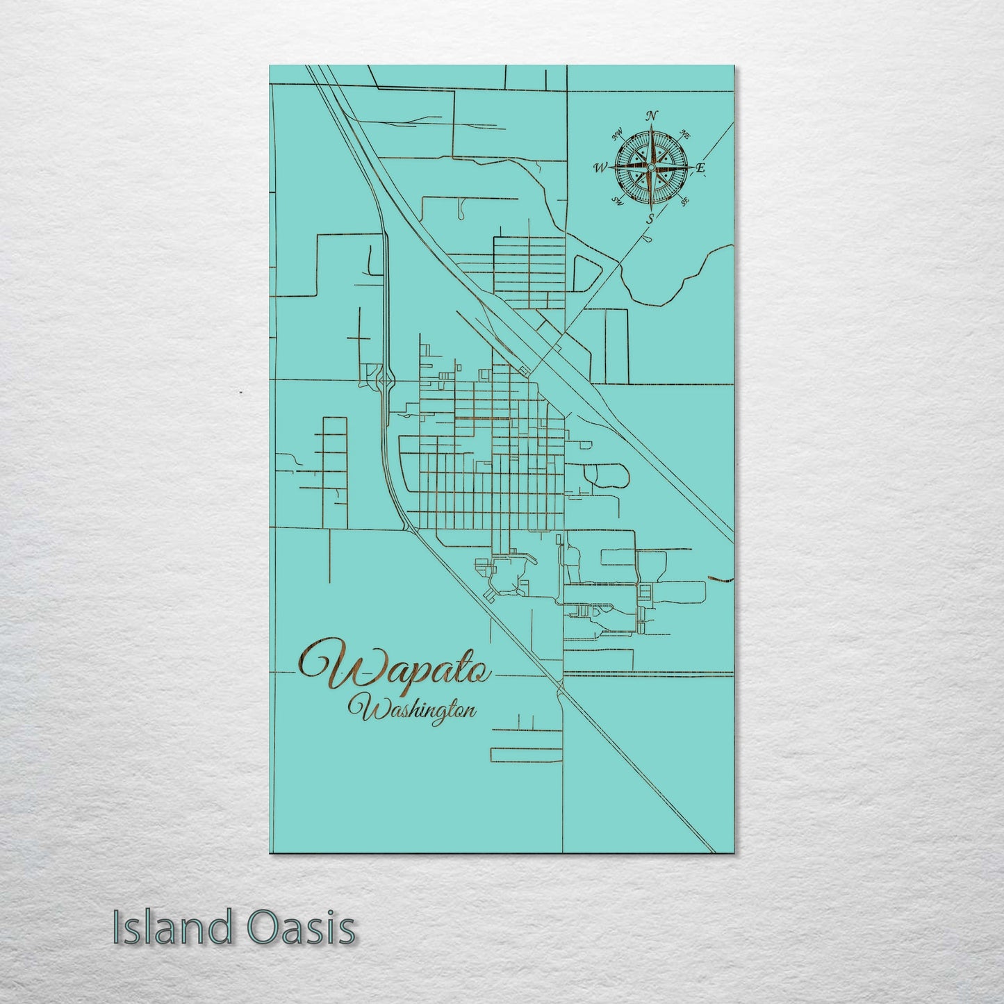 Wapato, Washington Street Map