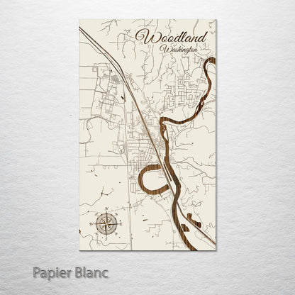 Woodland, Washington Street Map