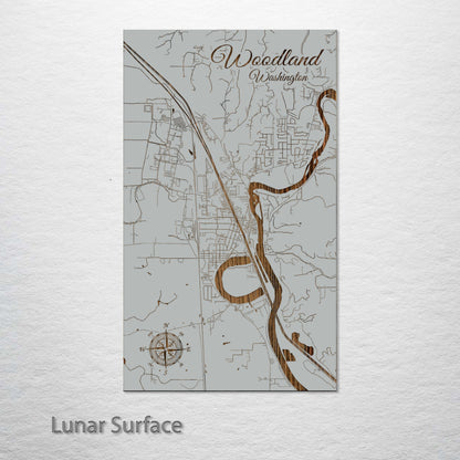 Woodland, Washington Street Map