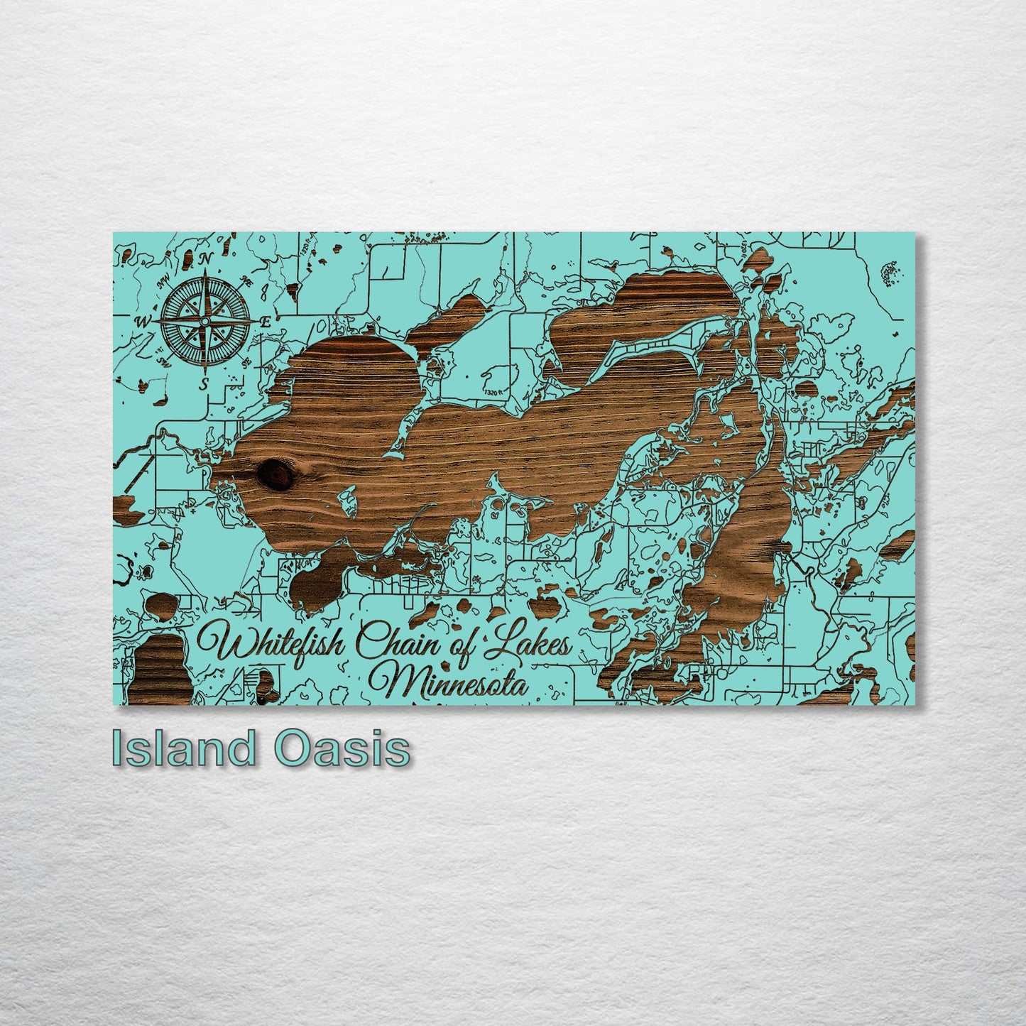 Whitefish Chain of Lakes, Minnesota Map