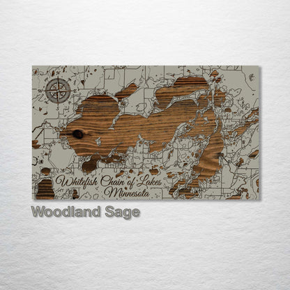 Whitefish Chain of Lakes, Minnesota Map