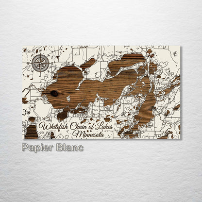 Whitefish Chain of Lakes, Minnesota Map