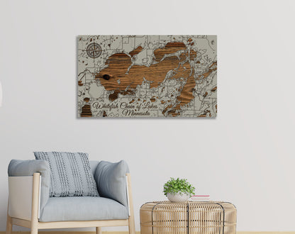 Whitefish Chain of Lakes, Minnesota Map