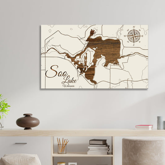 Soo Lake, Wisconsin Map