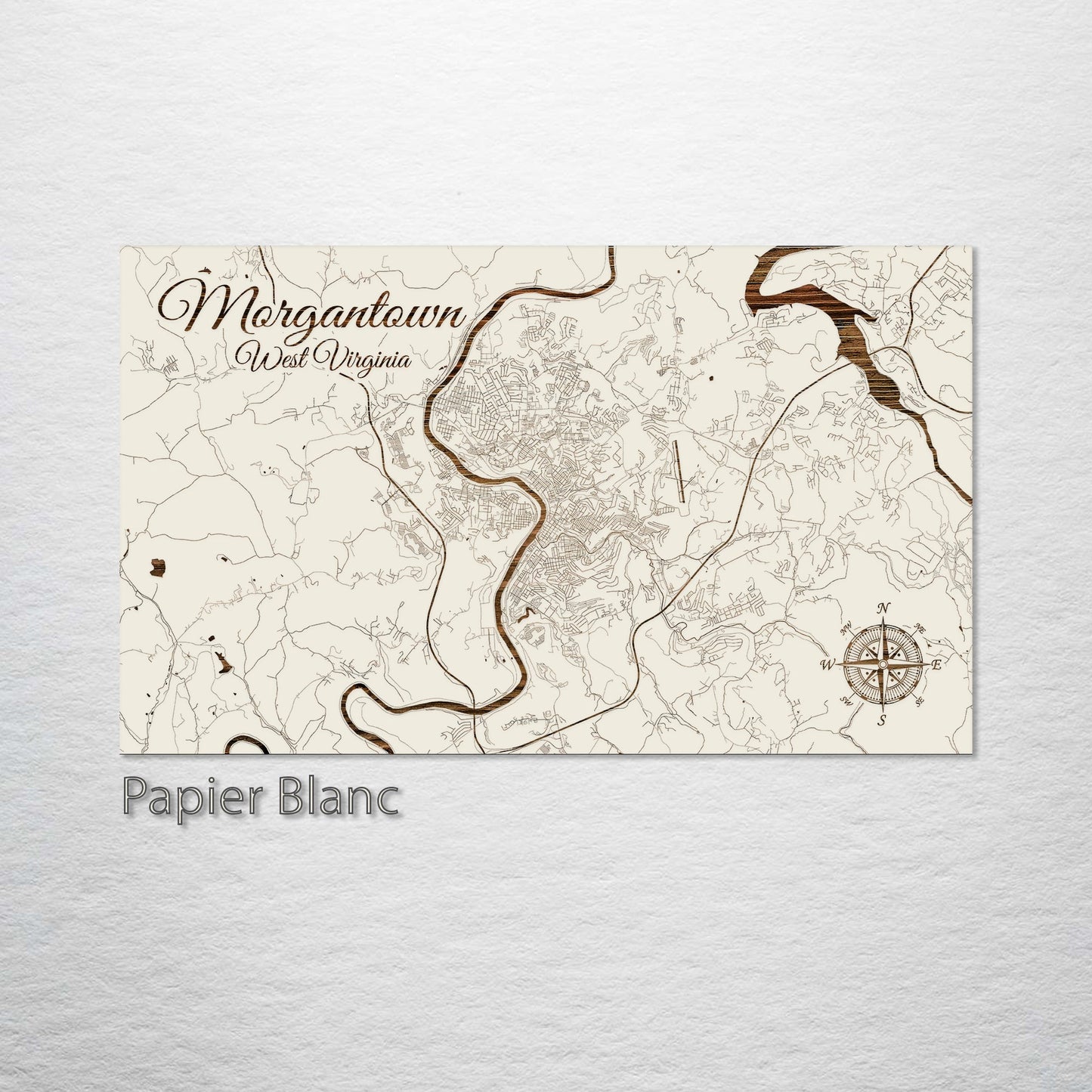 Morgantown, West Virginia Street Map