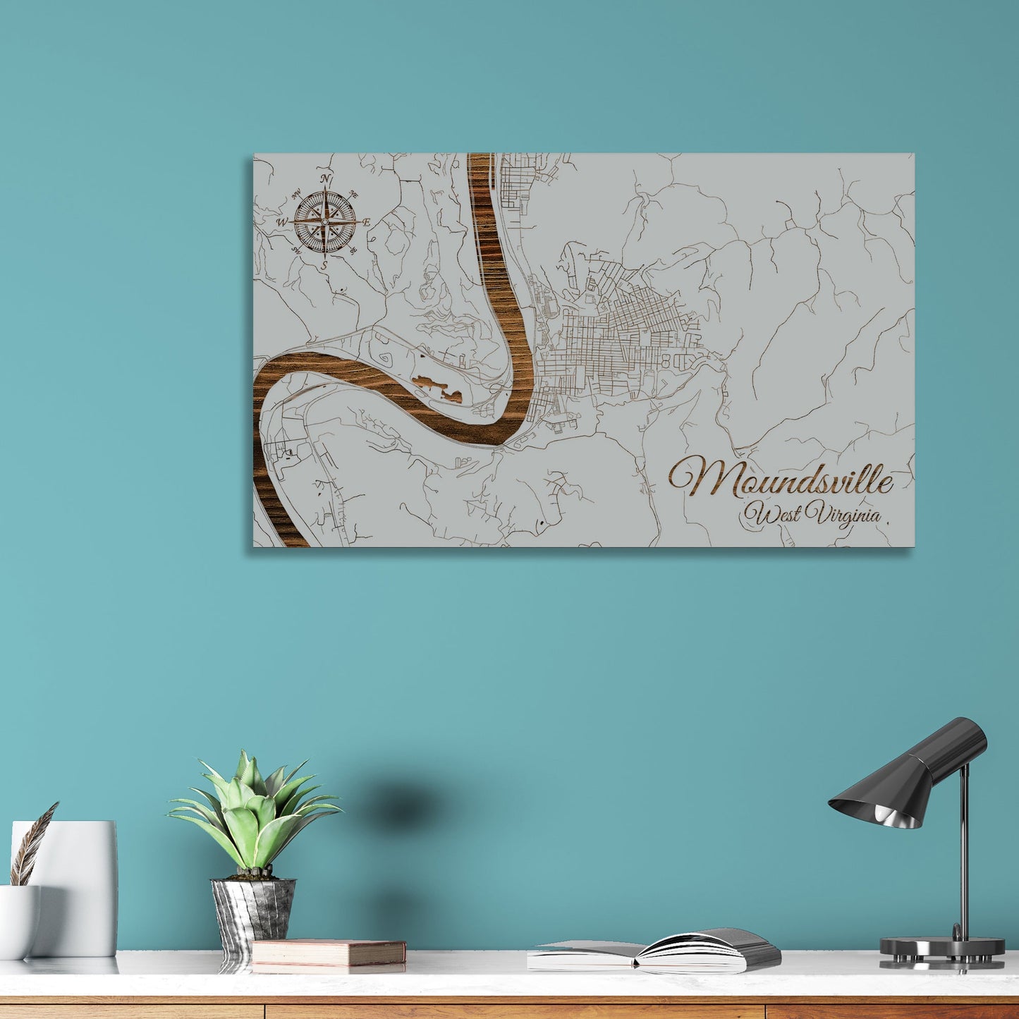 Moundsville, West Virginia Street Map