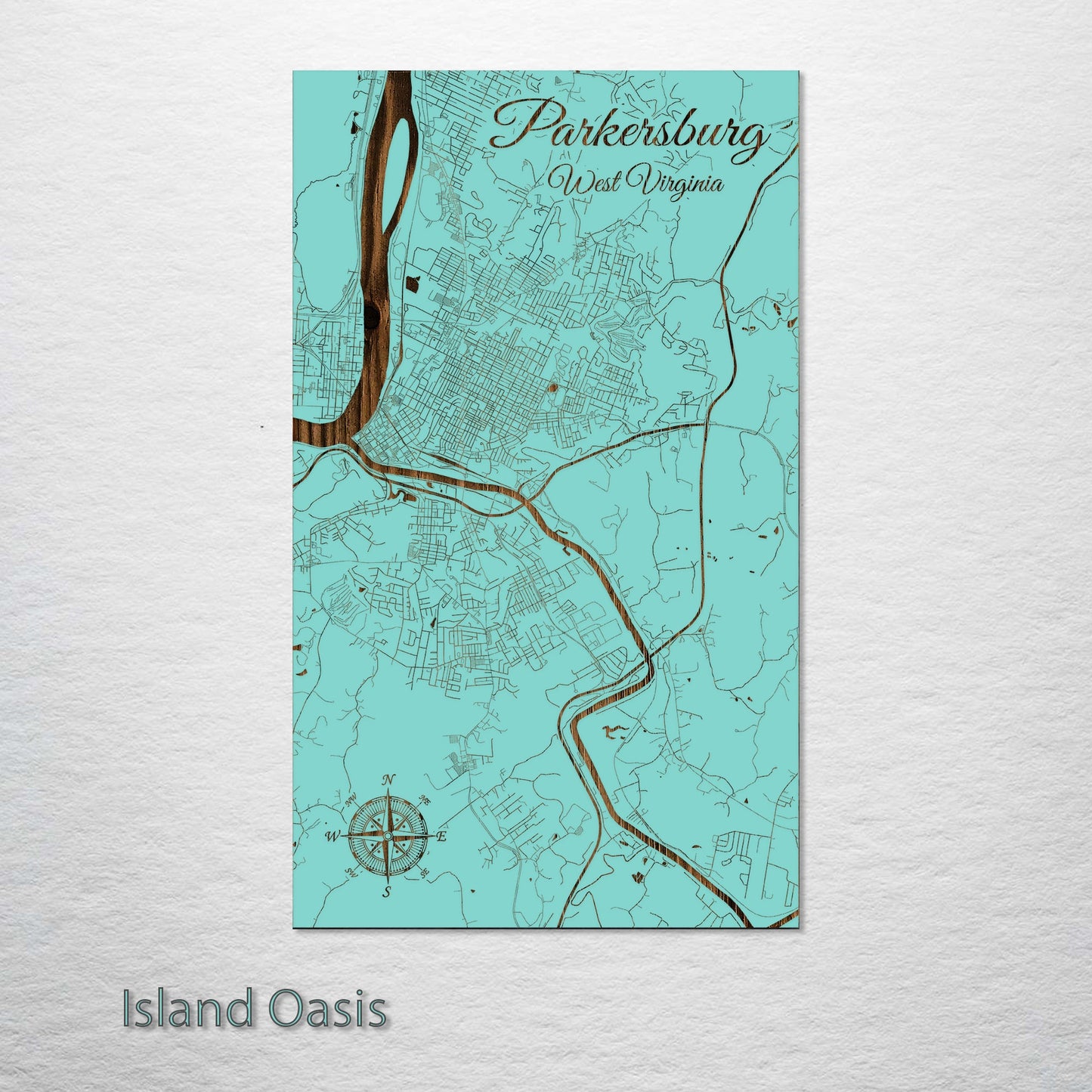 Parkersburg, West Virginia Street Map