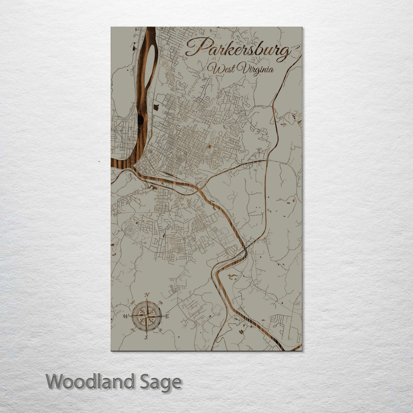 Parkersburg, West Virginia Street Map