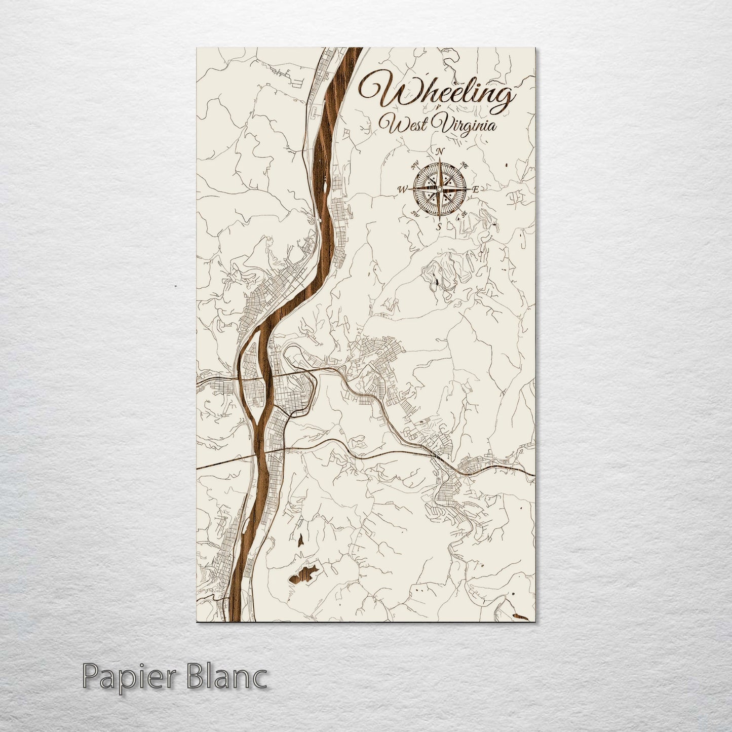 Wheeling, West Virginia Street Map