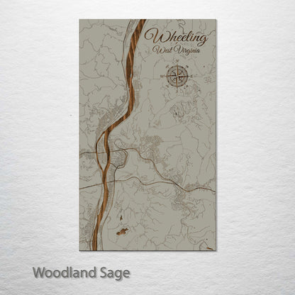 Wheeling, West Virginia Street Map