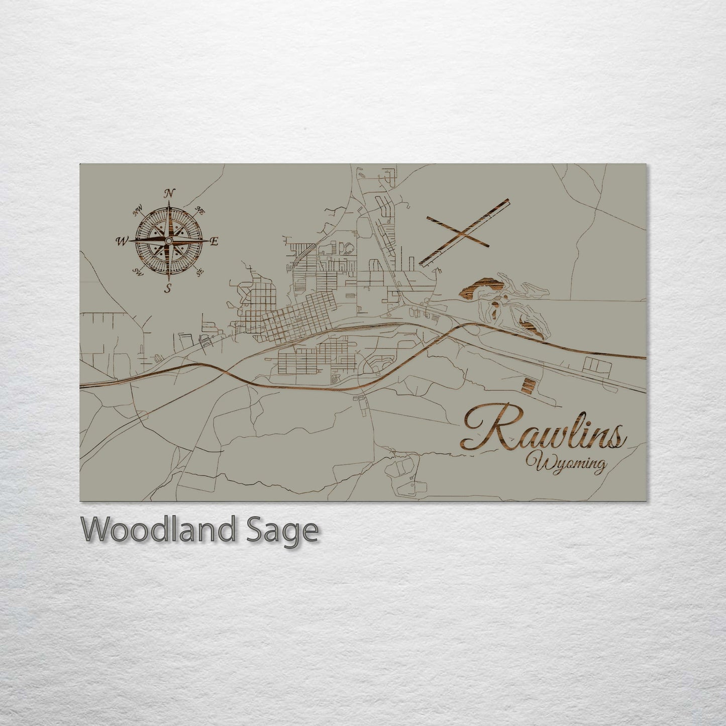 Rawlins, Wyoming Street Map