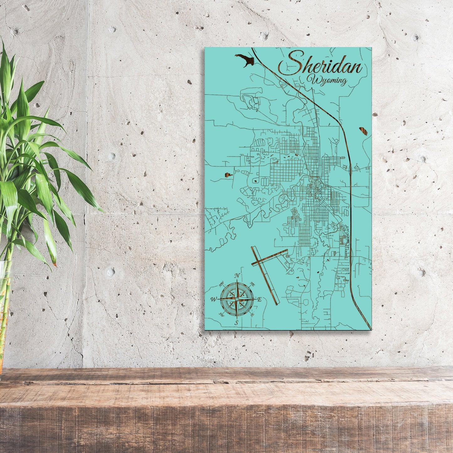 Sheridan, Wyoming Street Map