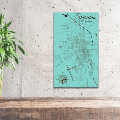 Sheridan, Wyoming Street Map