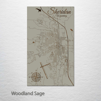 Sheridan, Wyoming Street Map