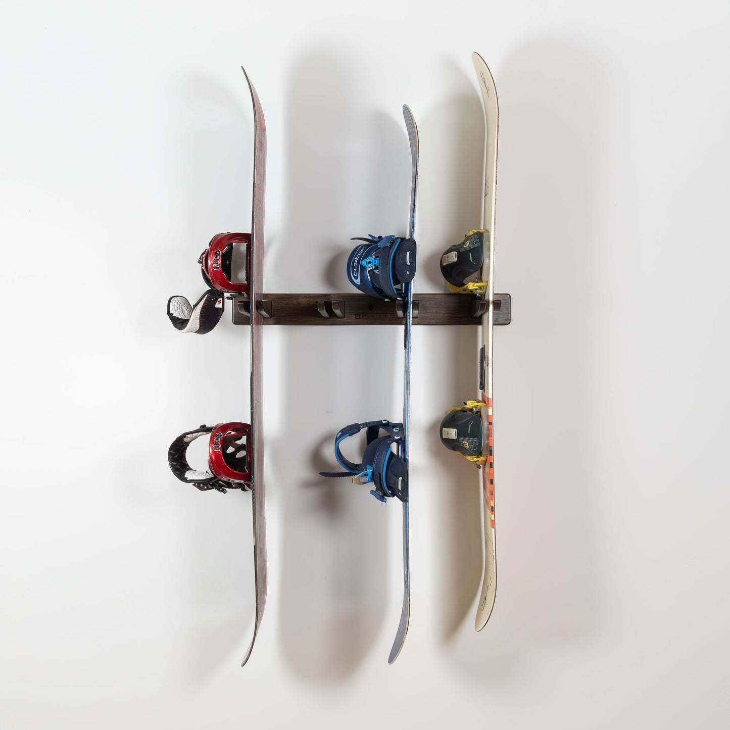 Tuscarora Ski and Snowboard Wood Rack | Holds 4 Pairs