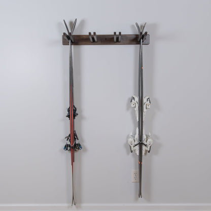 Tuscarora Ski and Snowboard Wood Rack | Holds 4 Pairs