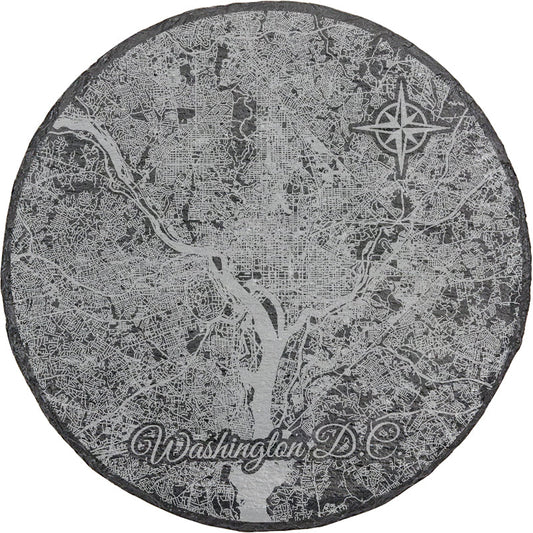 Washington District of Columbia Round Slate Coaster
