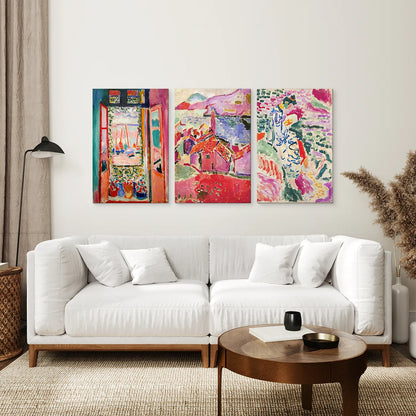 Set of 3 Henri Matisse Posters. Watercolor Landscape