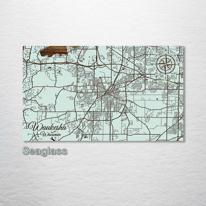 Waukesha, Wisconsin Street Map