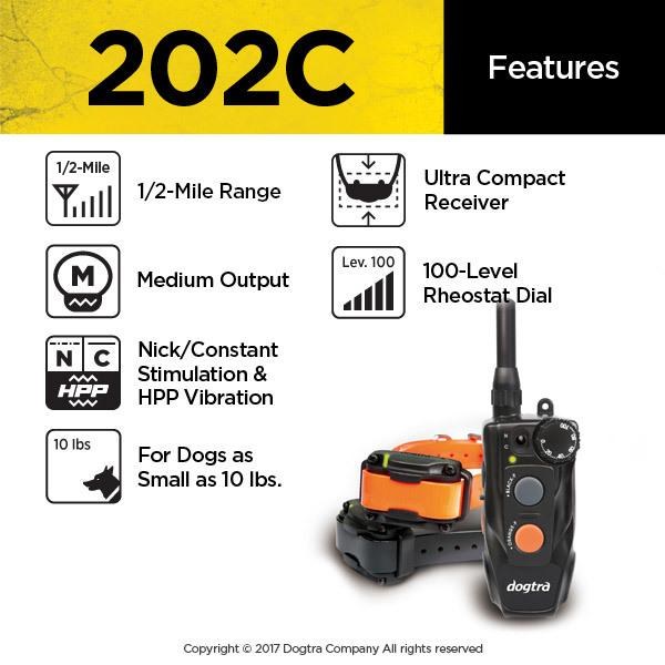 Dogtra 202C 2 -  Dog Remote Training E-Collar System
