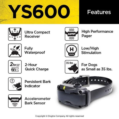 Dogtra YS600 Bark Control Collar