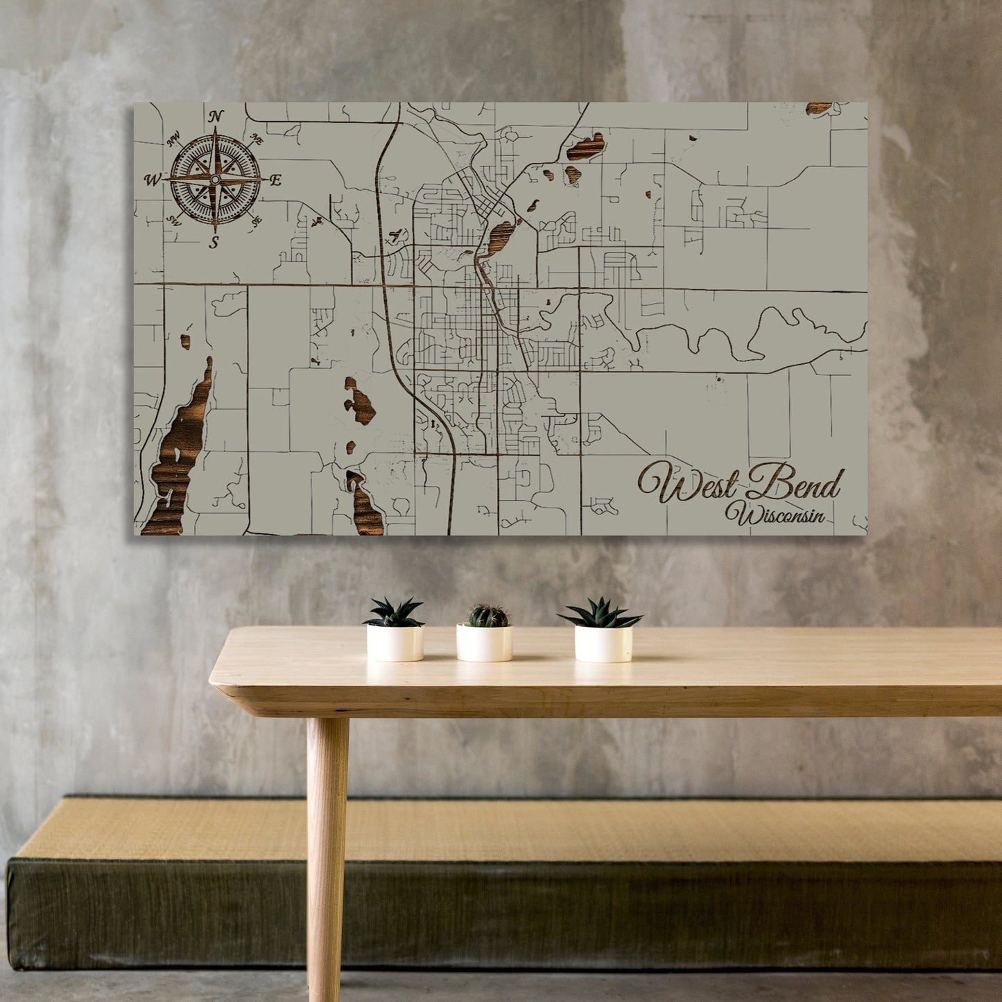 West Bend, Wisconsin Street Map