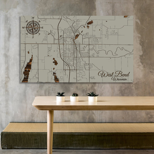 West Bend, Wisconsin Street Map