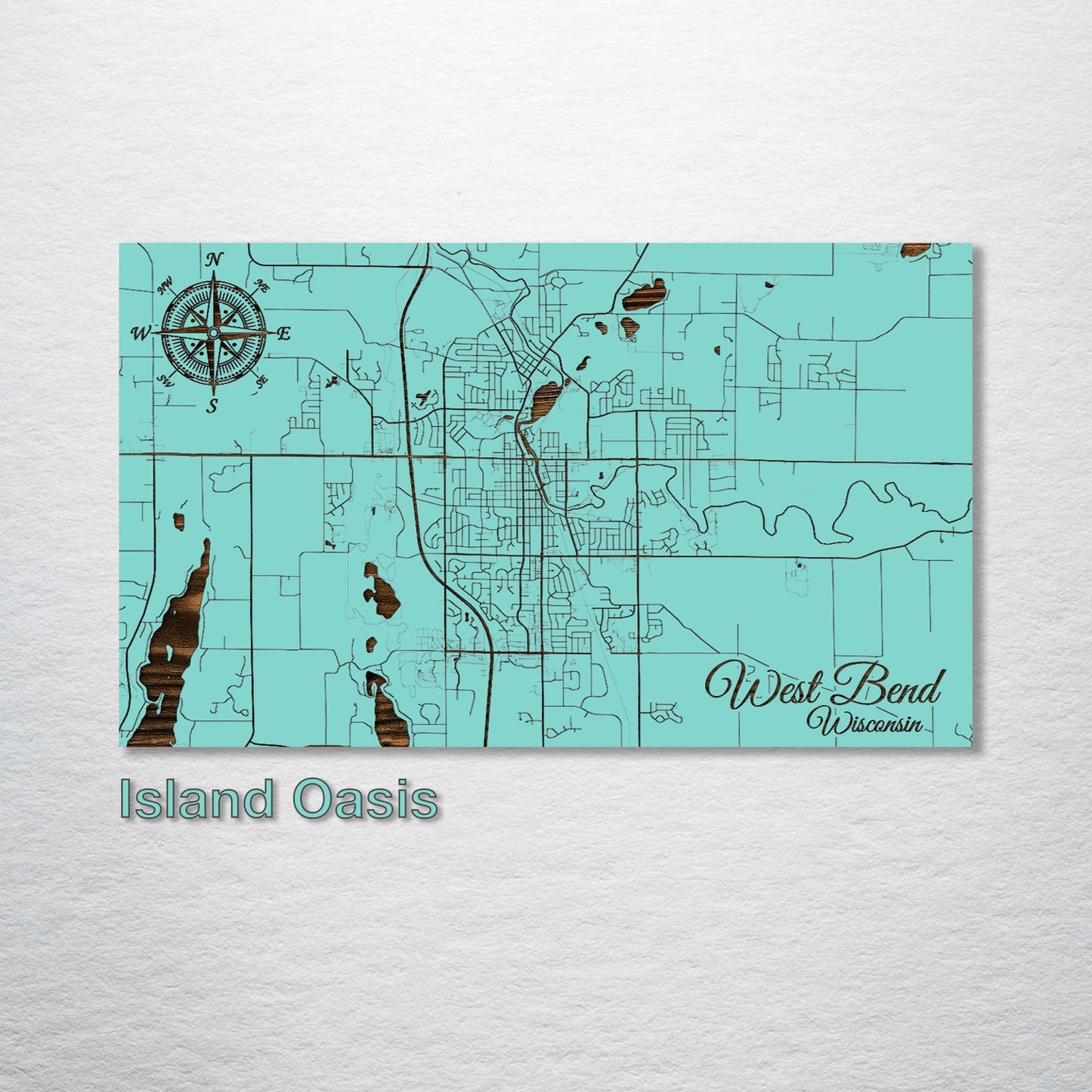 West Bend, Wisconsin Street Map