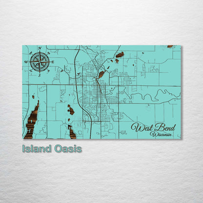 West Bend, Wisconsin Street Map