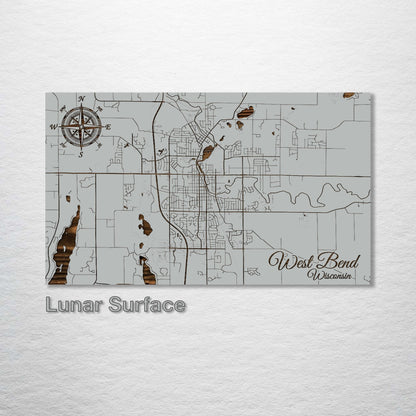 West Bend, Wisconsin Street Map