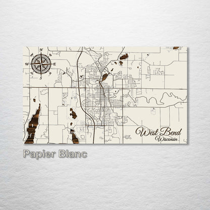 West Bend, Wisconsin Street Map