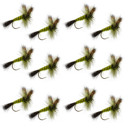 Western Green Drake Dry Fly - 12 Flies Size 8