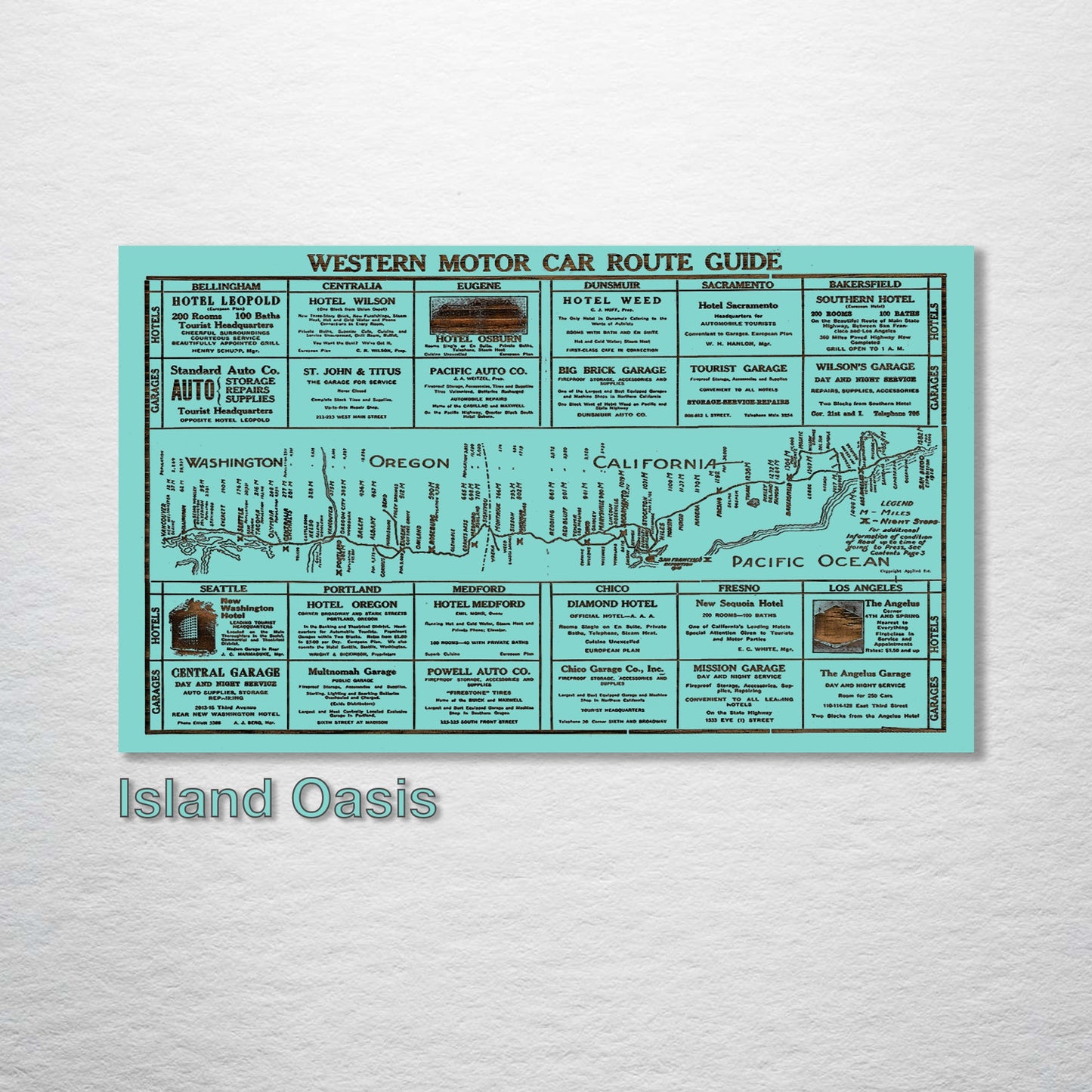 Western Motor Car Route Guide