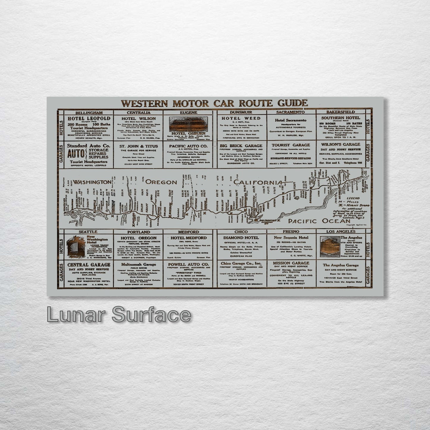 Western Motor Car Route Guide