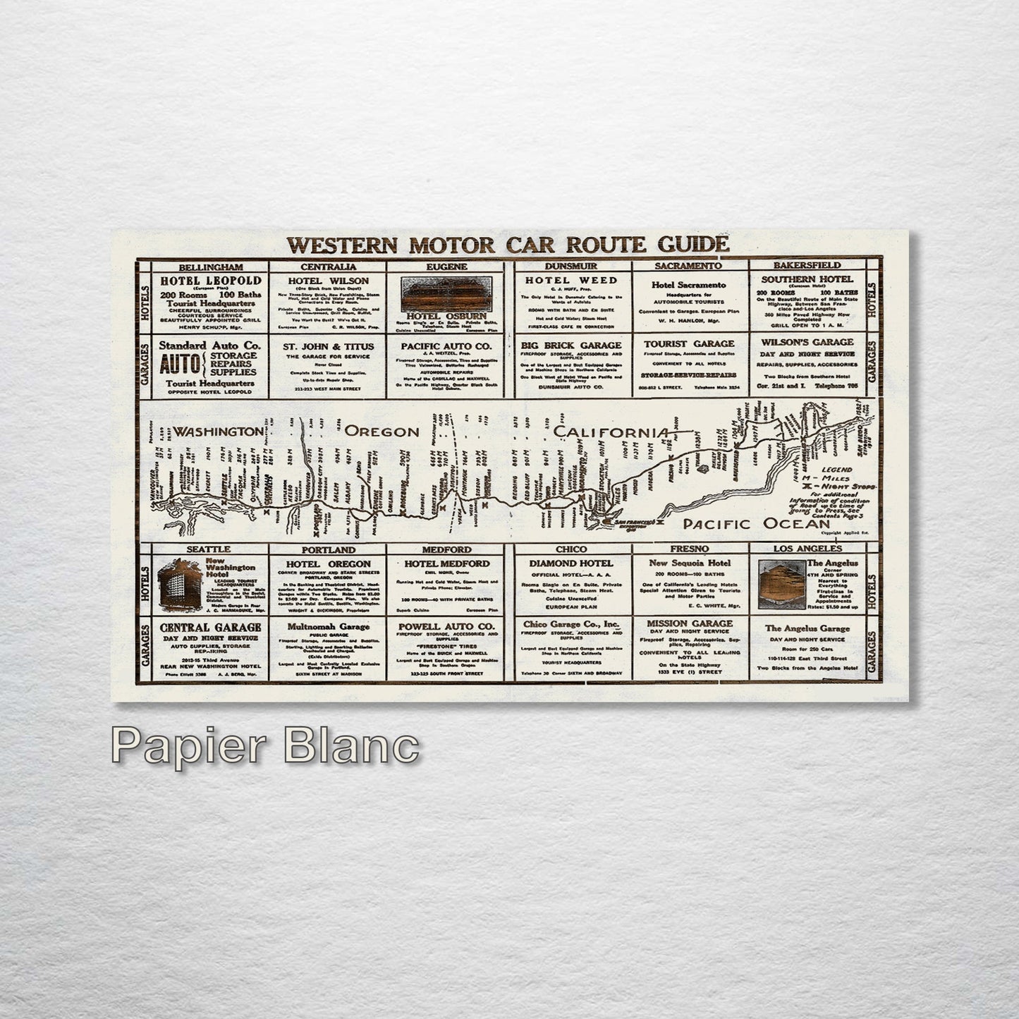 Western Motor Car Route Guide