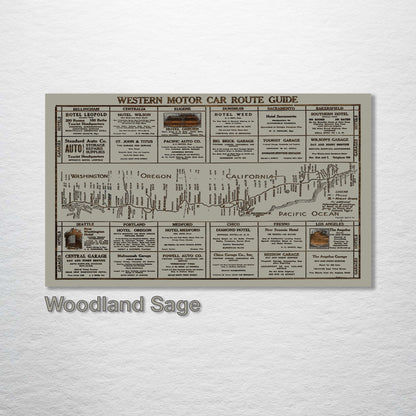 Western Motor Car Route Guide