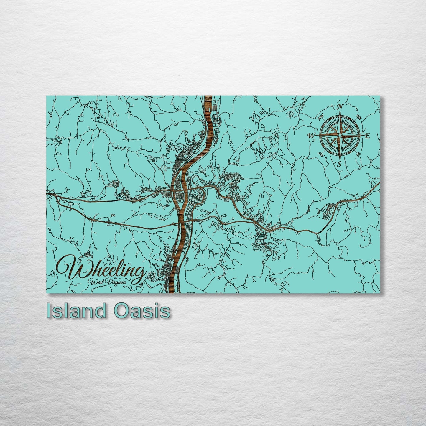 Wheeling, West Virginia Street Map