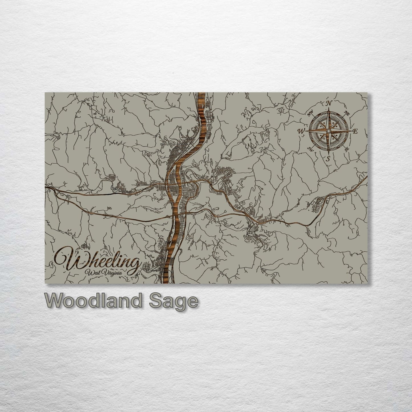 Wheeling, West Virginia Street Map