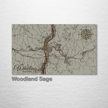 Wheeling, West Virginia Street Map