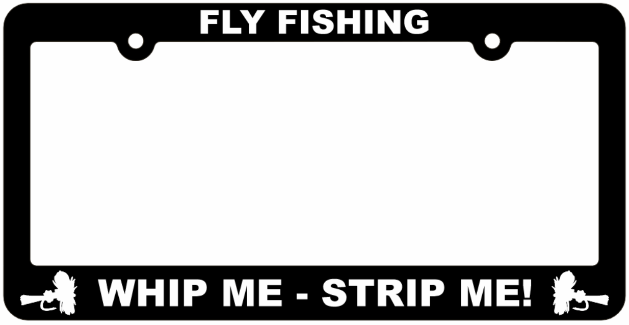 Fishing License Plate Frames