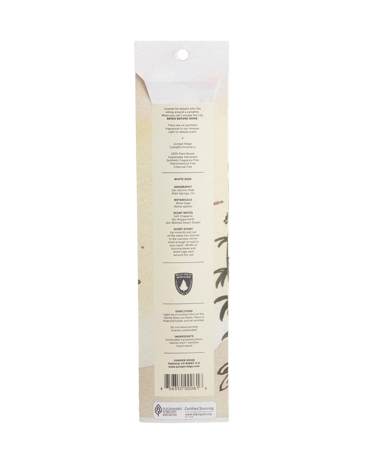 White Sage Campfire Incense (20 Sticks)