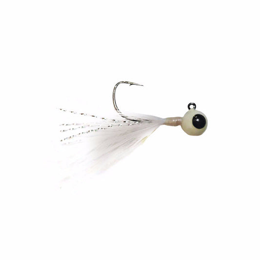 WHITE TUNGSTEN FEATHER JIG