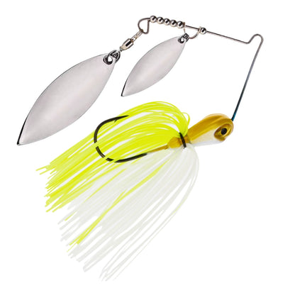 Reaction Tackle Lead Spinnerbait Jigs – 3-Pack, Double Willow Blade - New