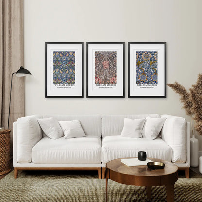 Modern Art Nouveau William Morris Set of 3 Prints