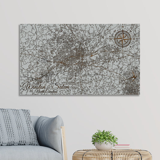 Winston-Salem, North Carolina Street Map