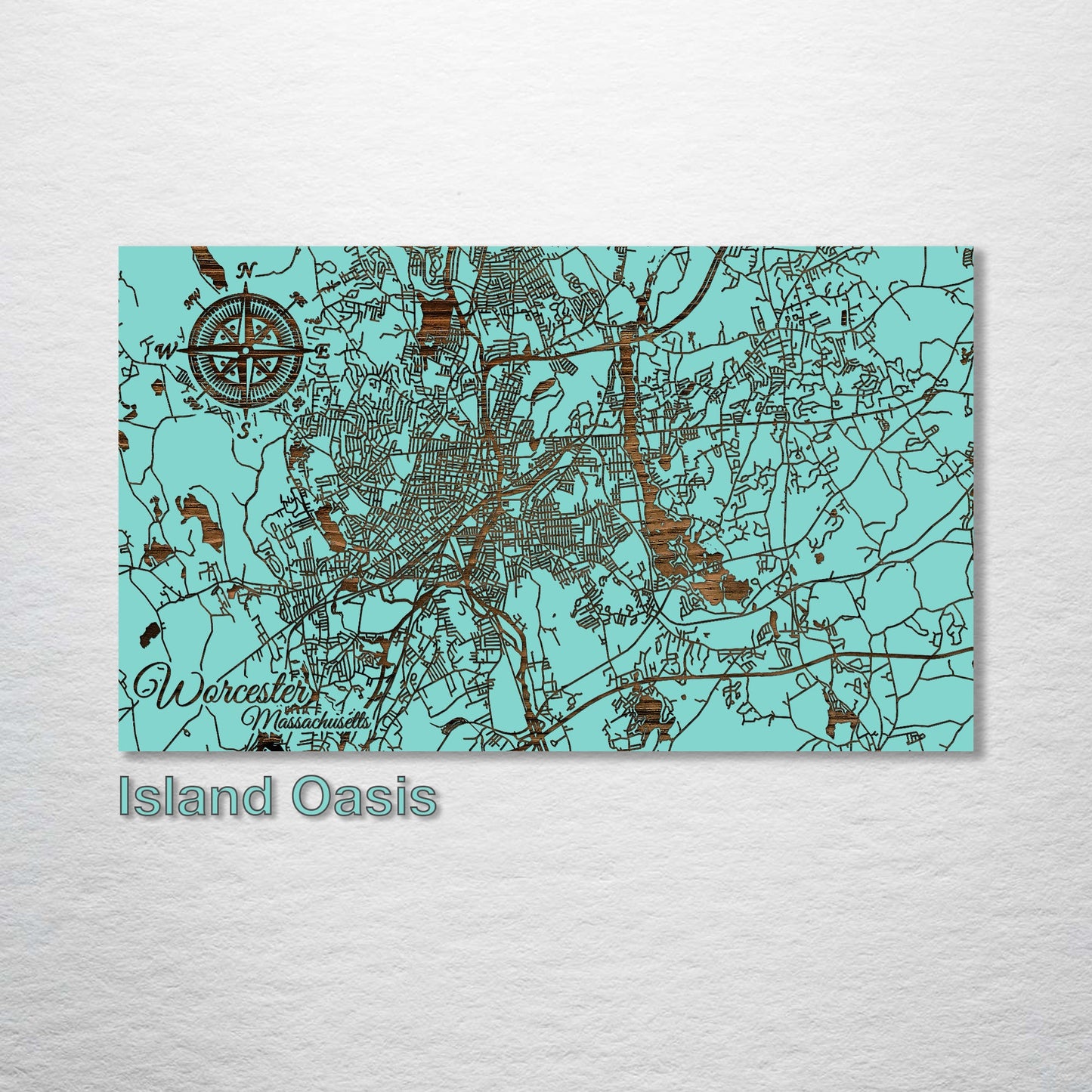 Worcester, Massachusetts Street Map